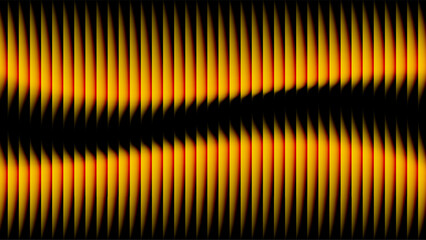 Abstract golden lines create a striking visual pattern with a dark central band design element