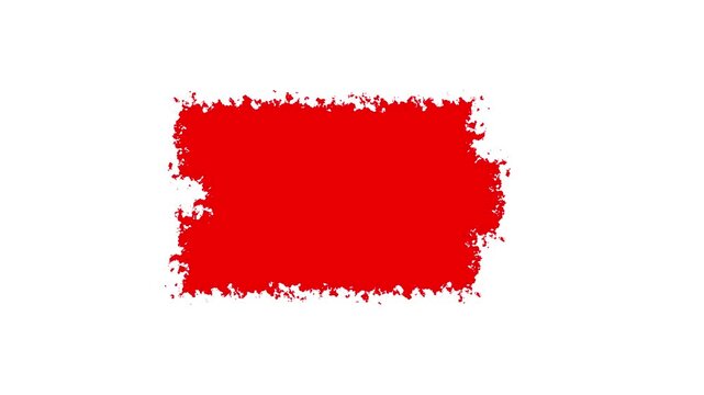 Paint brush strokes of black on a white background, Painting Black Brush Grunge background for titles or other your text with alpha channel.Watercolor Retro art Vintage Abstract background.4k video