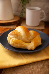 Cuernito. A bread similar to the French croissant, very popular in Mexico, it is part of the traditional Pan Dulce (sweet bread), it can be sweet or savory and eaten alone or used to make sandwiches.