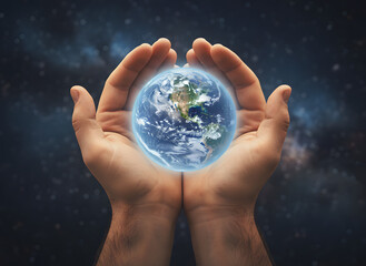 earth in hands