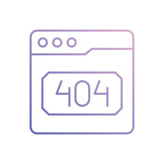 404 Error vector icon