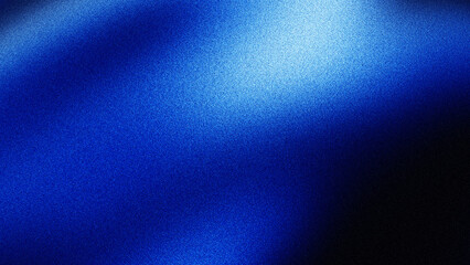 Blue black gradient abstract background, grainy noise texture blue background, wide banner backdrop poster header design