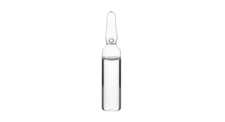 Clear Glass Ampoule with Liquid.
