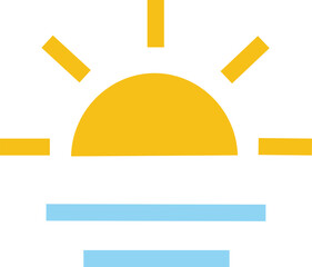 Sunrise sunset icon, Sunrise and sunset icon