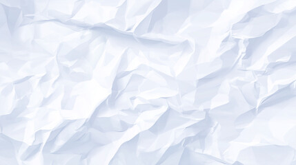 Obraz premium Crumpled white paper texture displaying an array of irregular folds and creases.
