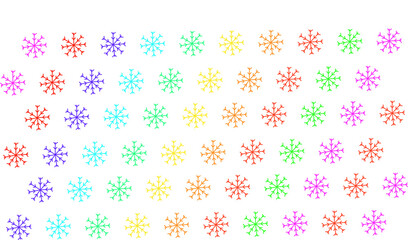 Colorful Firework Starbursts on Crisp White Celebration Canvas
