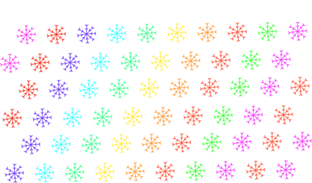 Colorful Firework Starbursts on Crisp White Celebration Canvas