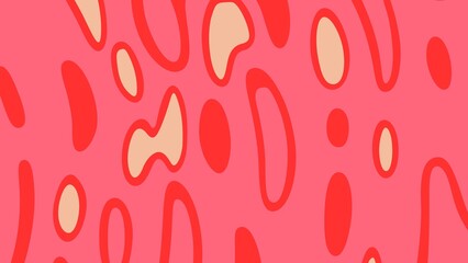 Abstract organic shapes on a vibrant pink background. A visually appealing and versatile design element, ideal for backgrounds, patterns, and creative projects