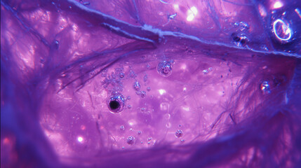 geode. Translucent geode bursting with cosmic dust and glowing bubbles, capturing ancient atmosphere. STEM education sheets.