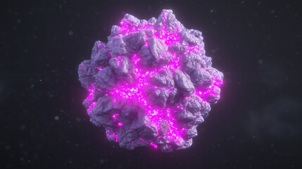 geode. Translucent geode bursting with cosmic dust and glowing bubbles, capturing ancient atmosphere. STEM education sheets.