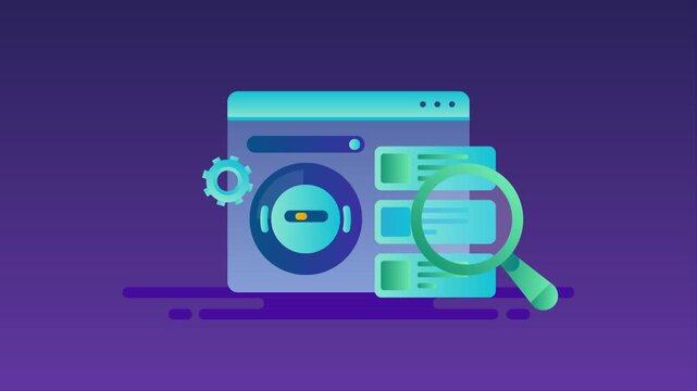 Ai search engine system visualize ranking results based on user data, website authority and measurable algorithm factor, modern AI SEO.