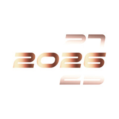 2026 happy new year vector