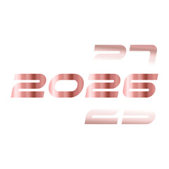 2026 happy new year vector