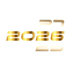 2026 happy new year vector