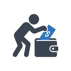 Stealing Money Habit Icon