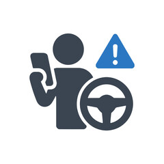 Distracted Driving Habit Icon