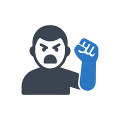 Aggressive Anger Habit Icon