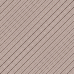 Seamless deep brown diagonal stripe pattern on a soft taupe background. Vector design for backgrounds, packaging, textiles, web, and graphic projects, cozy and minimal.
