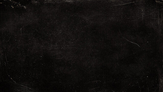 Aged grungy black surface with subtle scratches, dust, and white grain texture. Vector, illustration.