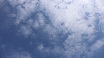 Time lapse clouds moving across blue sky featuring soft shapes natural light fast motion and atmospheric scenery representing weather pattern nature background and peaceful outdoor environment - Powered by Adobe