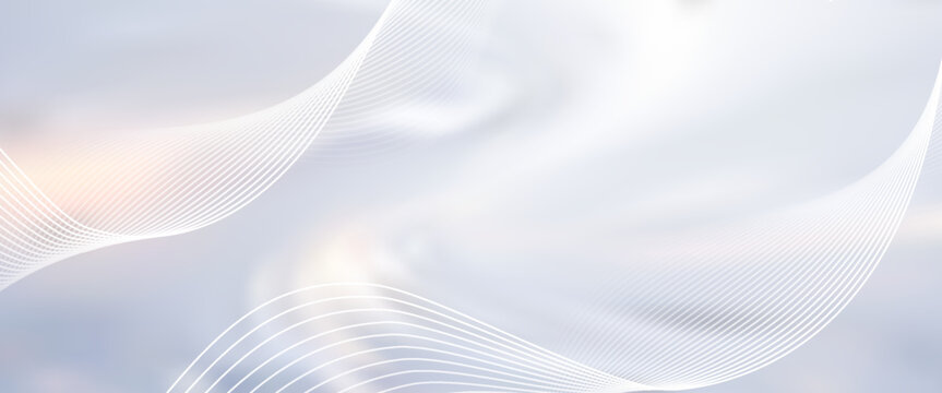 Clean light abstract backdrop featuring subtle pastel tones and dynamic white wave lines. Ideal for tech, corporate, and professional visual projects.