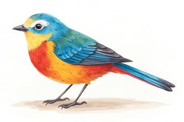 Obraz premium Colorful Birds Perched in Natural Habitat Showcasing Vibrant Plumage