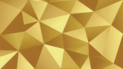 Golden Geometric Polygonal Abstract Background vector