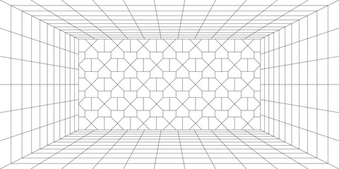幾何学 抽象 建築 五角形 グリッド パターン 背景