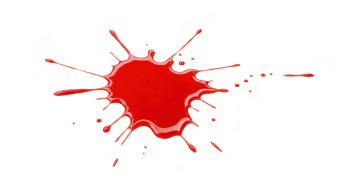 Red Liquid Splash paint blood