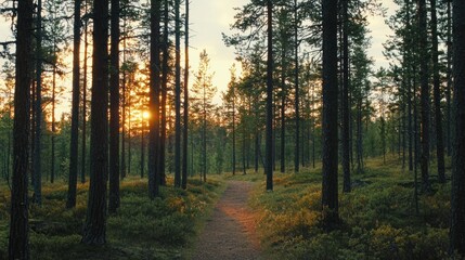 Fototapeta premium A Path Through the Forest