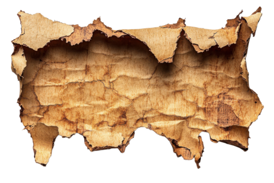 Vintage parchment paper texture background Old aged rough grunge antique blank scroll cracked