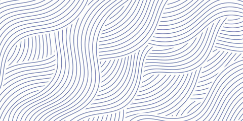 Sea waves layered vector background illustration and sea beac