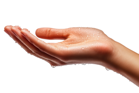 Hydration Hand Reach Fresh Clean Skincare Routine Water Droplets Wellbeing Health Close Up