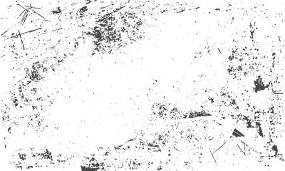 Dust and grain texture with grunge overlay on white background, Rough vintage dust background with scratched grunge texture
