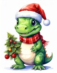 Dinosaurier passend zu Weihnachten