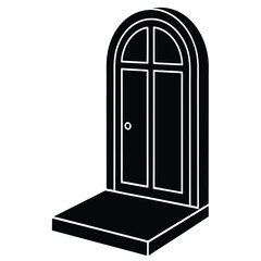 opportunity door vector on white background