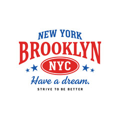 New York Brooklyn NYC Typography Design