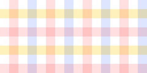 Pastel plaid checkered pattern background. Seamless soft pastel grid design, perfect for fabric, textile, scrapbooking, and cute digital projects. Light and sweet modern aesthetic.