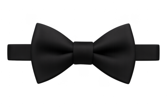 Black bow tie accessory for formal wear