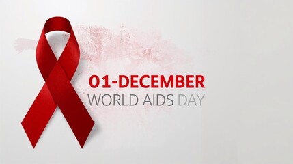 World AIDS Day Red Ribbon Illustration