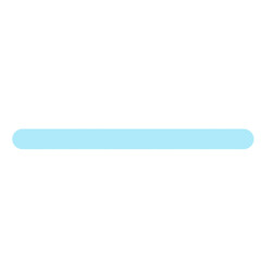 Obraz premium Sleek light blue horizontal line with rounded ends, perfect for modern design accents, user interface separators, and clean graphic elements across digital and print media