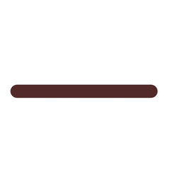 Minimalist Horizontal Brown Bar Icon Representing Subtraction, Minimization, or as a Simple Graphic Separator in Modern UI/UX Design and Abstract Visualizations