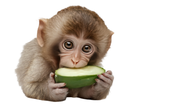 Small brown barbary macaque baby sitting its in the gibraltar nature wildlife forest of asia