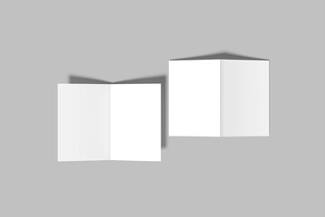 Fototapeta premium Befold Mockup Design Blank