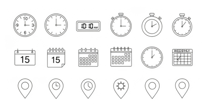 Temporal navigation through digital calendrical iconography
