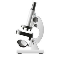 White microscope icon