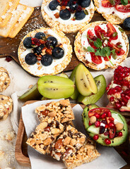 Healthy vegan dessert concept.