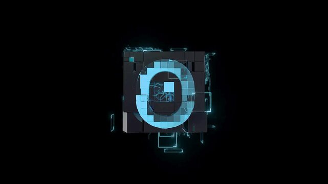 Countdown animation in 4K. Digital clock counting 5 seconds inside a glossy purple and pink circle. Modern timer design for events, promotions, or emergency alert visuals.