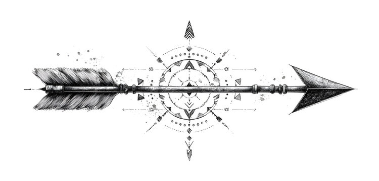 minimalist handdrawn vector arrow svg