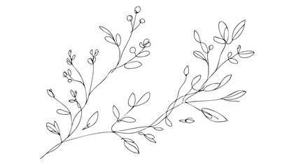 landscape of early spring with first blooms 